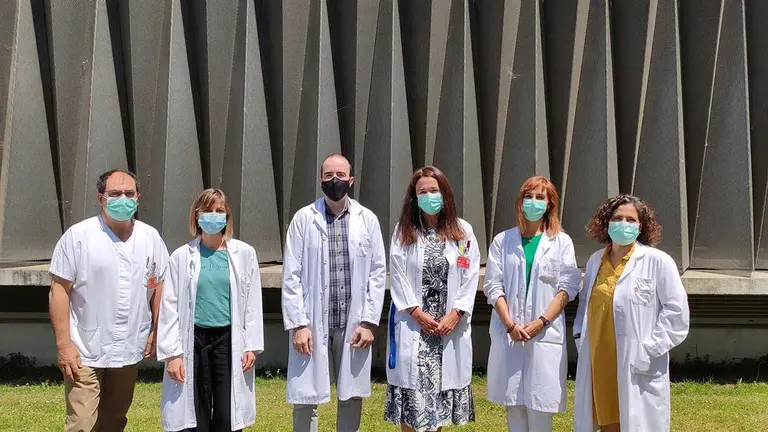 Integrantes del grupo de investigación en Psicosis del área de Salud Mental de IdiSNA. De izquierda a derecha, Manuel J. Cuesta Zorita, Ana Sánchez Torres, Gustavo Gil Berrozpe, Lucía Moreno Izc