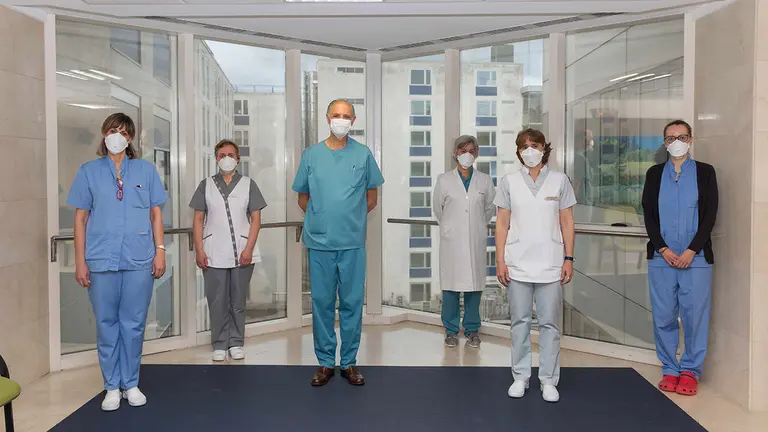 Miembros del equipo médico del estudio de la Clínica Universidad de Navarra tanto en la sede de Pamplona como de Madrid. UNIVERSIDAD DE NAVARRA