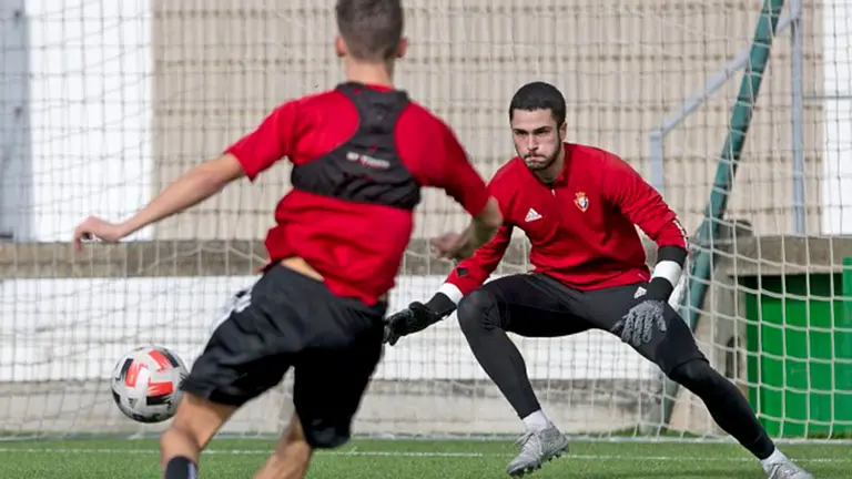 El portero de Osasuna Promesas, Iván Martínez. CLUB ATLÉTICO OSASUNA