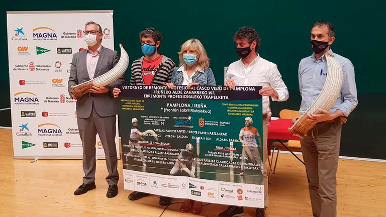 Imagen de la presentación del VII Torneo de Remonte Profesional del Casco Viejo de Pamplona. AYUNTAMIENTO DE PAMPLONA