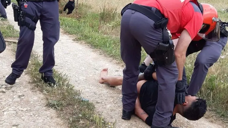 Detenido en Mendigorría por agredir con arma blanca a otra persona. POLICÍA FORAL