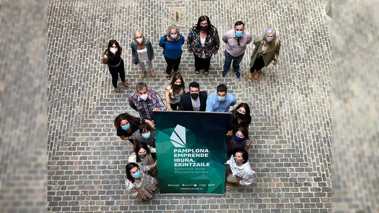Los participantes de ‘Pamplona Emprende 2021’. AYUNTAMIENTO DE PAMPLONA