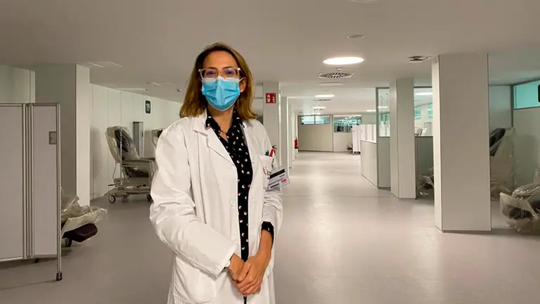 El equipo del Complejo Hospitalario de Navarra recuerda a su compañera fallecida, María Zandio. CEDIDA