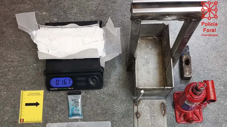 Desarticulado un punto de venta de droga en  No&aacute;in. POLIC&Iacute;A FORAL