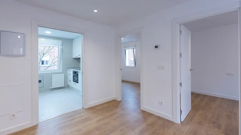 El interior de una de las viviendas del Grupo San Pedro, en la Rochapea. AYUNTAMIENTO DE PAMPLONA