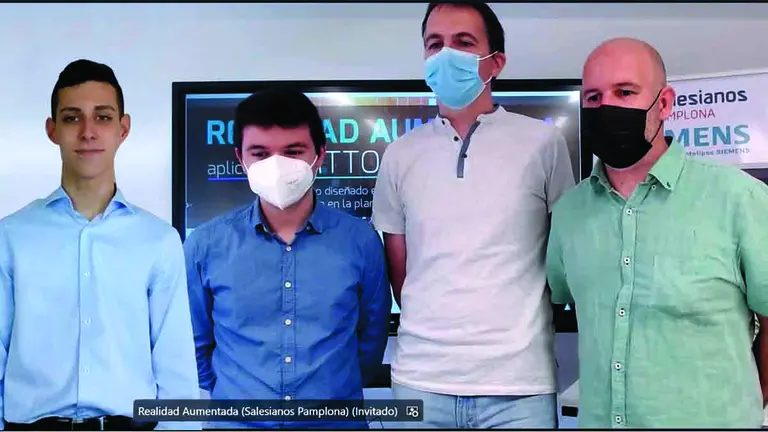 Primer premio de alumnos de Salesianos sobre un prototipo para Siemens, CEDIDA