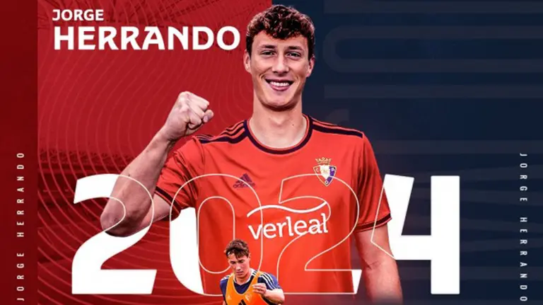 Osasuna anuncia la renovación de Jorge Herrano hasta 2024. C.A.OSASUNA