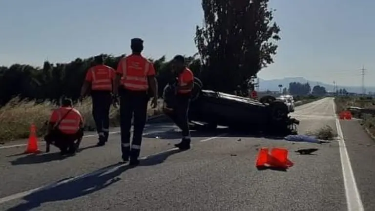 Accidente mortal en Ablitas donde ha fallecido una joven de 18 años POLICÍA FORAL
