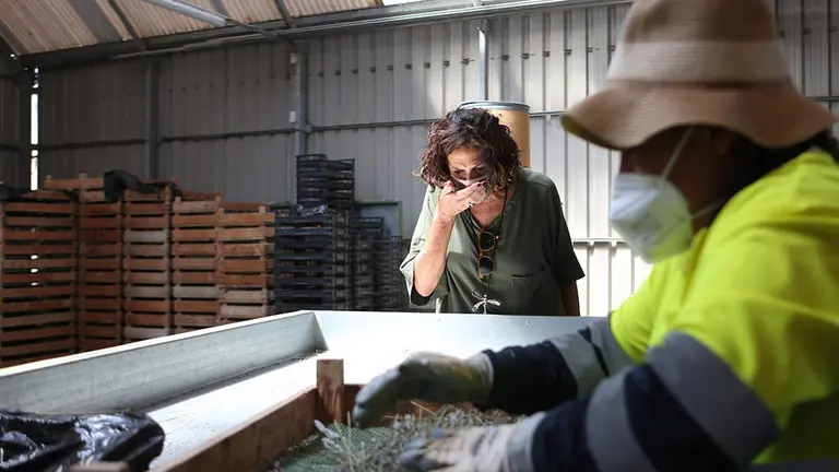 La consejera Gómez visita en Lumbier el centro de inserción socio-laboral de Josenea GOBIERNO DE NAVARRA