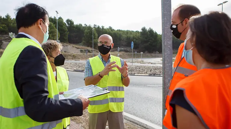 La construcción de la rotonda y el corredor peatonal de Cárcar se inicia este viernes. GOBIERNO DE NAVARRA