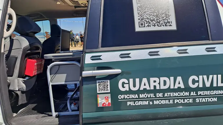 Oficina de Atención Móvil al Peregrino en Navarra. GUARDIA CIVIL