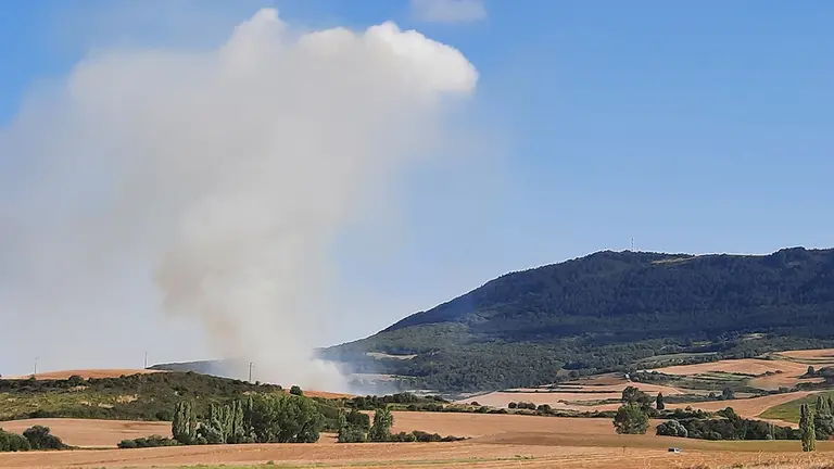 Incendio en Galar. ELENA BORREGO YOLDI