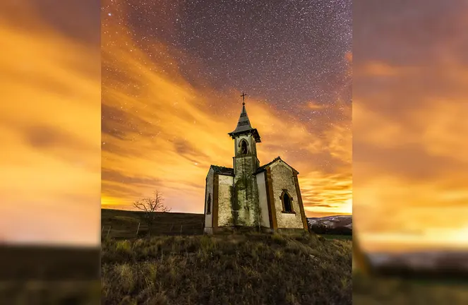 Imagen de la ermita de Vergalijo, en el término municipal de Miranda de Arga. CEDIDA