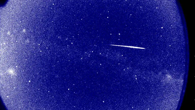 Imagen de un meteoro recogida por una de las cámaras. UPNA