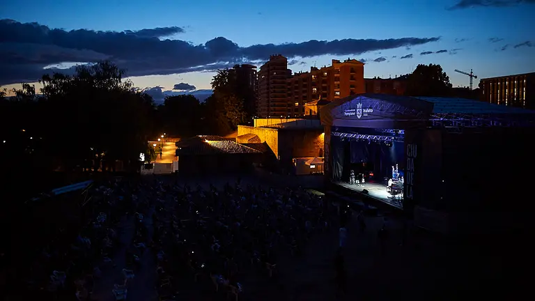 Conciero de Amaia en la Ciudadela de Pamplona dentro de la programación “Noches en la Ciudadela”. PABLO LASAOSA