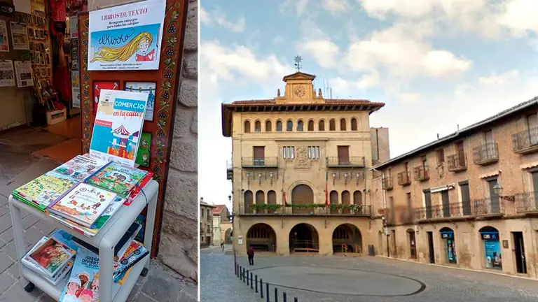 El comercio de Olite sale a la calle. ARCHIVO