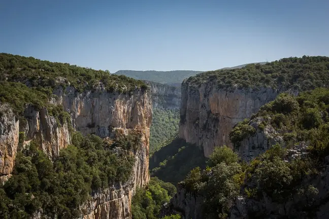Imagen de la Foz de Arbayun desde un mirador. NAVARRA.COM