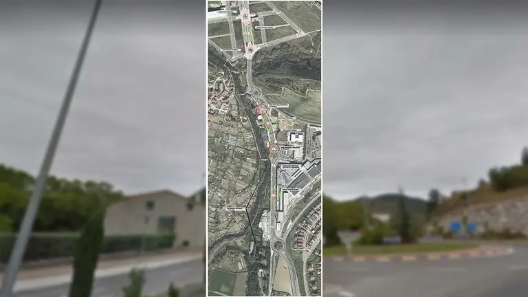 Obras de mejora en la PA-30 en Huarte. GOBIERNO DE NAVARRA