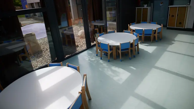 Escuela infantil de Mendillorri en el inicio del curso 2021/2022. MIGUEL OSÉS