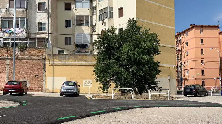 El peral del aparcamiento gratuito en el barrio de la Milagrosa. Navarra.com