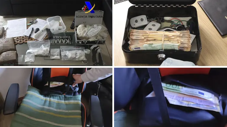 Varias fotografias de lo que la Guardia Civil se ha incautado en la Operacion Paticojo. GUARDIA CIVIL