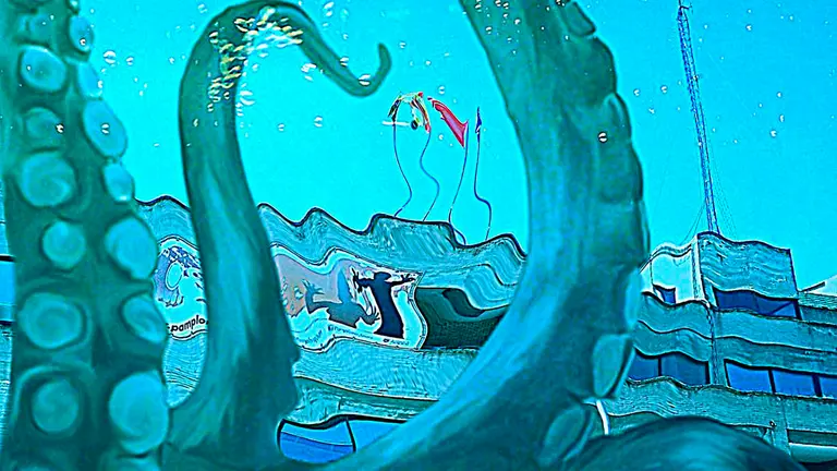 Cartel del Festival de Cine Fantástico y de Terror de Navarra. HORROR ONLINE ART