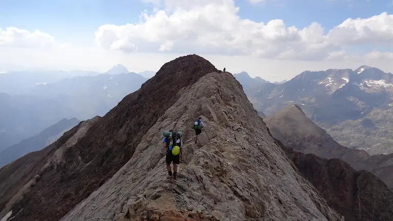 Picos de los infiernos en el Pirineo aragonés.