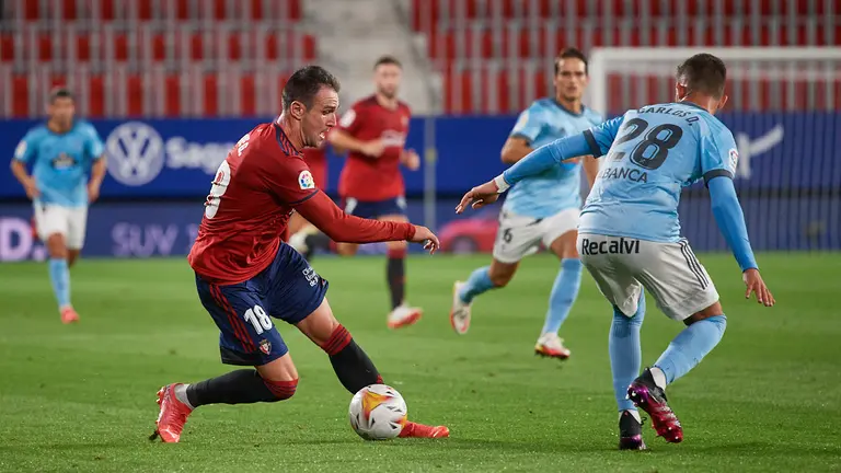 Partido correspondiente a la segunda jornada de la liga entre Osasuna y Celta jugado en el estadio de El Sadar. MIGUEL OSÉS
