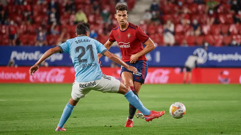 Partido correspondiente a la segunda jornada de la liga entre Osasuna y Celta jugado en el estadio de El Sadar. MIGUEL OSÉS