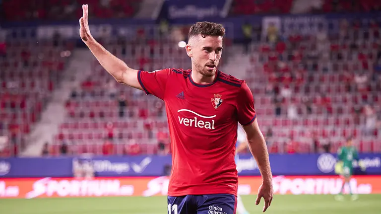 Kike Barja en un partido de Osasuna en el estadio de El Sadar. AFP7 /  Europa Press