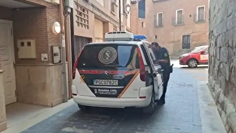 La Guardia Civil socorre a una peregrina en las inmediaciones de Los Arcos. CEDIDA