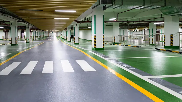 Parking subterráneo vacío. AYUNTAMIENTO DE PAMPLONA