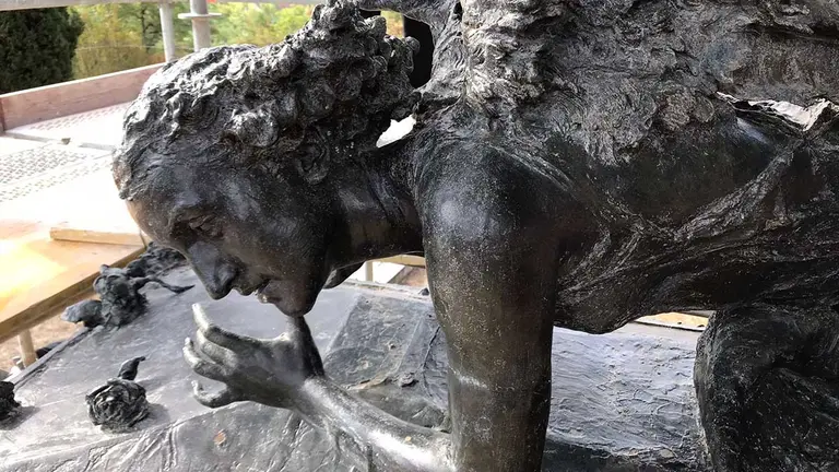 Detalle del mausoleo de Julián Gayarre. GOBIERNO DE NAVARRA