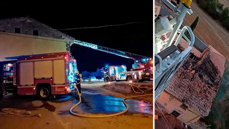 Incendio de una vivienda en obras en Estella BOMBEROS DE NAVARRA