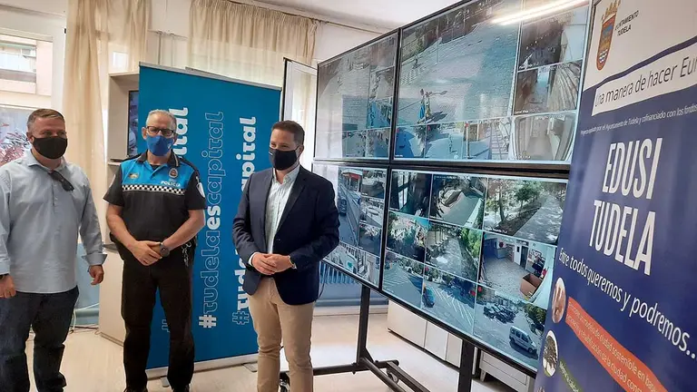Tudela cuenta con 28 nuevas cámaras para mejorar la seguridad ciudadana.