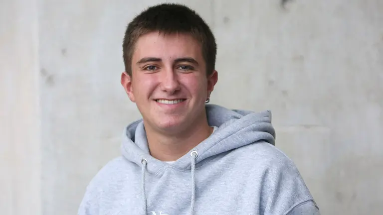 Aimar Conget Anaut, en la UPNA. UNIVERSIDAD PÚBLICA DE NAVARRA