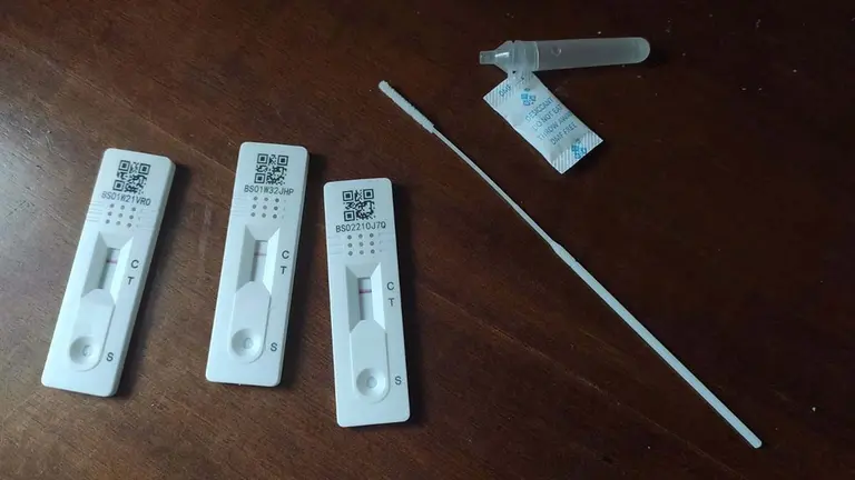 Test de antígenos contra la Covid-19, de los que se venden en farmacias. EUROPA PRESS