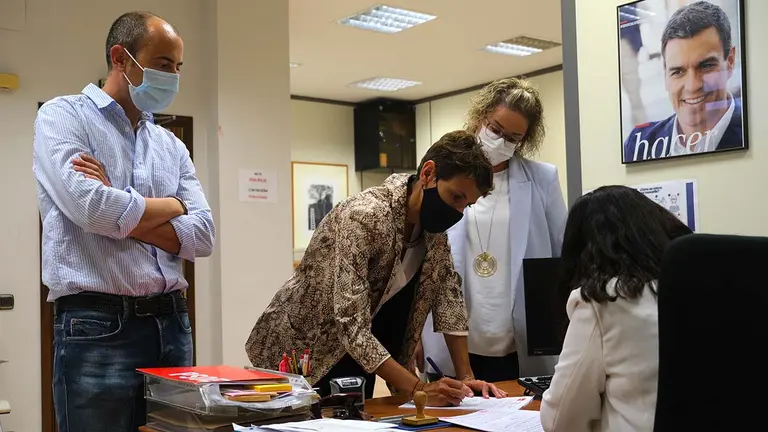 María Chivite presenta su candidatura a la Secretaría General del PSN. CEDIDA