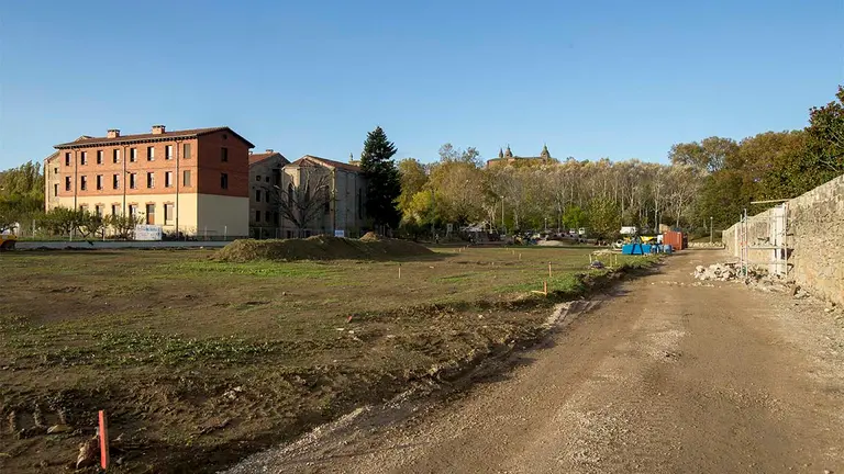 Imagen del recién bautizado "parque Camino de Santiago". AYUNTAMIENTO DE PAMPLONA