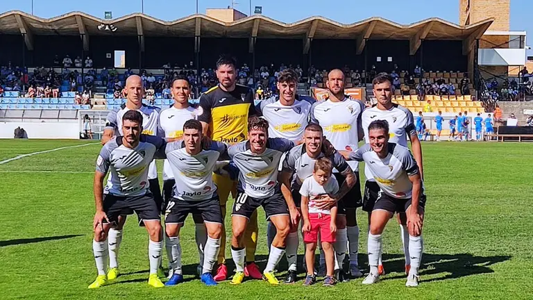 Equipo titular del Tudelano ante el Deportivo de la Coruña. @cdtudelano.