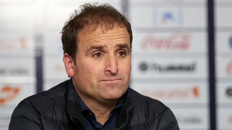 Jagoba Arrasate en una rueda de prensa en El Sadar.
Fernando Pidal /  AFP7 /  Europapress.