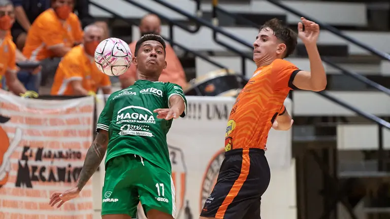 Final de la Copa Navarra disputada entre Osasuna Xota - Ribera Navarra en el pabellón Arrosadía. MIGUEL OSÉS