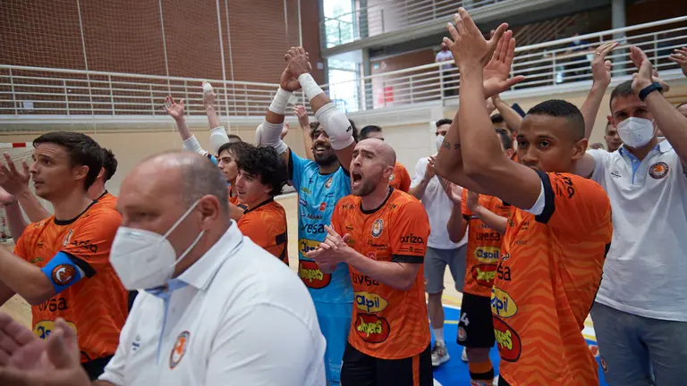 Final de la Copa Navarra disputada entre Osasuna Xota - Ribera Navarra en el pabellón Arrosadía. MIGUEL OSÉS