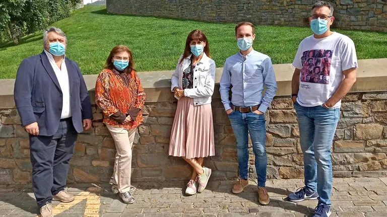 Concejales del PSN en Pamplona. CEDIDA