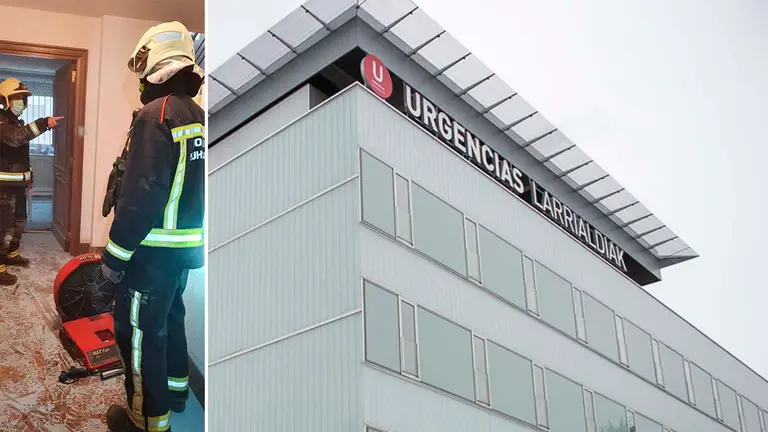 Incendio de cocina en la calle Pío XII de Pamplona. ARCHIVO