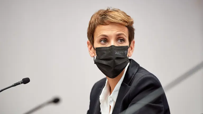 Comisión de Régimen Foral del Parlamento de Navarra. Comparecencia para que la presidenta del Gobierno de Navarra, María Chivite, explique el Plan de Empleo 2021-2024. MIGUEL OSÉS