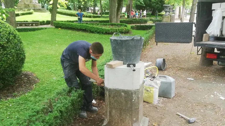 Clausura de las cuatro escuelas-taller en el Centro de Formación de Landaben. CRISTINA NÚÑEZ BAQUEDANO