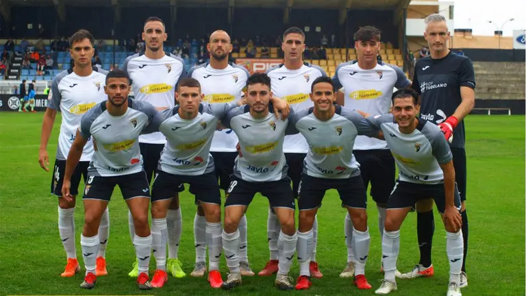 Equipo titular del Tudelano ante el Bilbao Athletic. Prensa CD Tudelano.