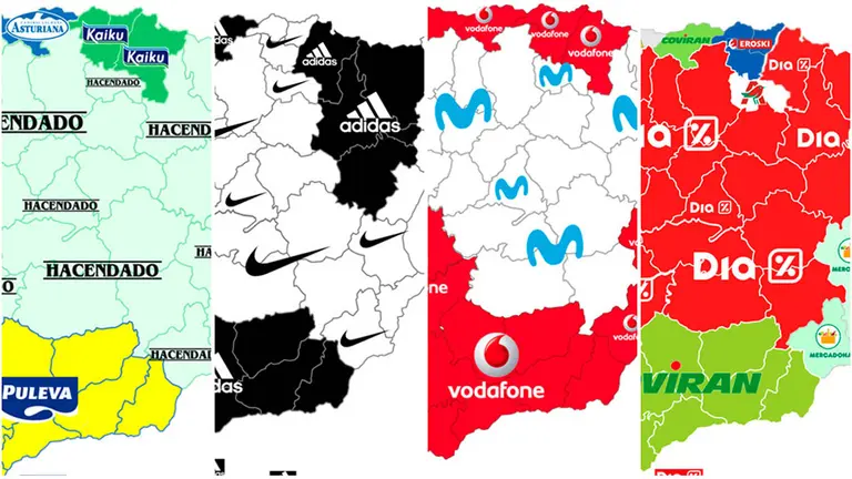 Mapas de las marcas preferidas por los navarros en 2021. DATACENTRIC
