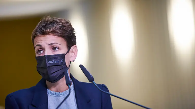 María Chivite, da a conocer los datos del paro registrado y de la afiliación a la Seguridad Social durante el mes de septiembre en la Agencia Integral de Empleo de Iturrondo. PABLO LASAOSA